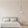 Suspension design métal noir ovale avec globe blanc AVANOS