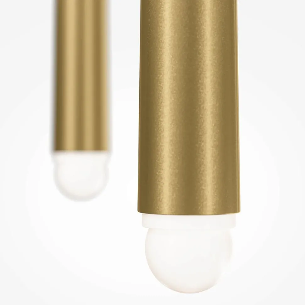 Suspension design noire LED - 3 tiges verticales AURORA