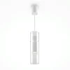 Suspension design verre – cylindre blanc et transparent TAVA