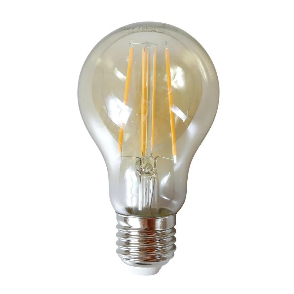 Suspension en verre ambré 7 lampes NOVA