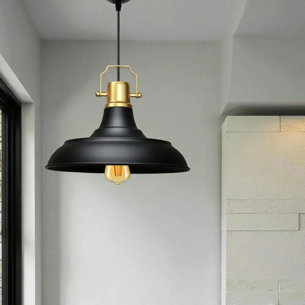 Suspension en verre strié 7 lampes ambrées NOVA