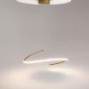 Suspension LED design - ruban doré style minimaliste AVA