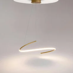 Suspension îlot cuisine – 3 lampes noir et or SILE