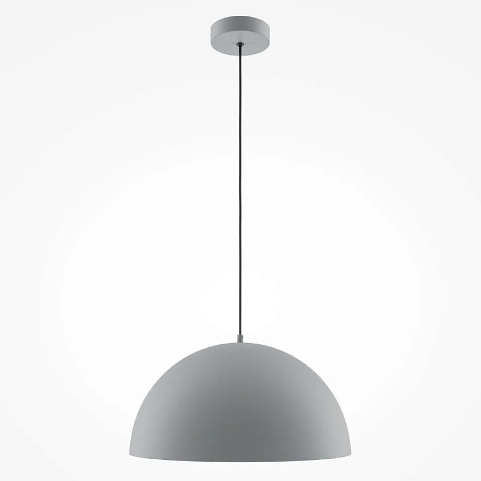 Suspension moderne de cuisine - dôme gris mat FLORA