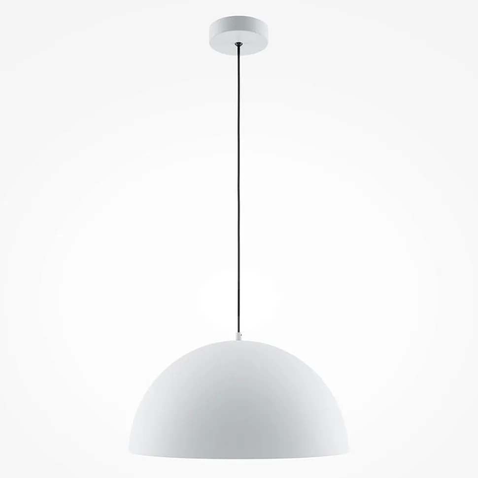 Suspension moderne de cuisine - dôme blanc mat FLORA