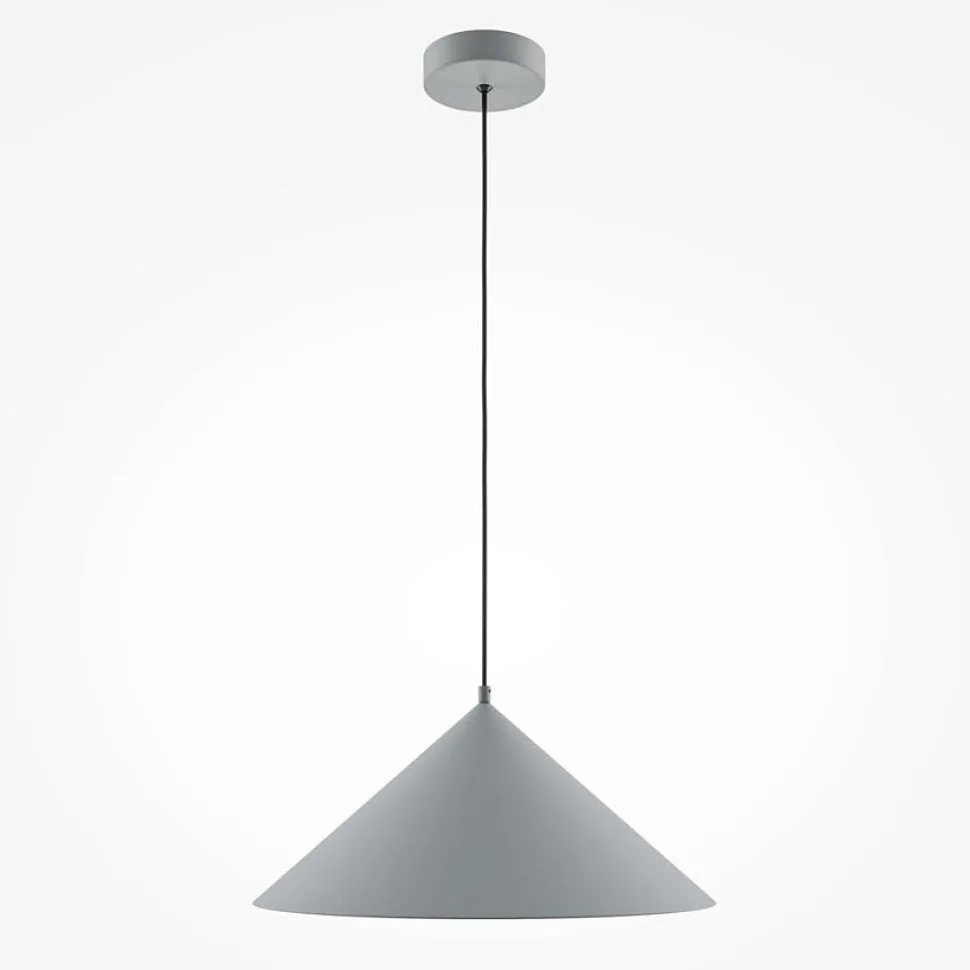 Suspension moderne de cuisine - cône gris mat FLORA