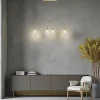 Suspension moderne double arche - verre dépoli SOLANA
