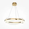 Suspension salon LED blanc & or - balance design AVA