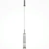 Suspension design LED – abat‑jour verre taillé 365 cm SOLANA