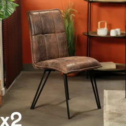 Table à manger bois recyclé style campagne 140 cm DENVER