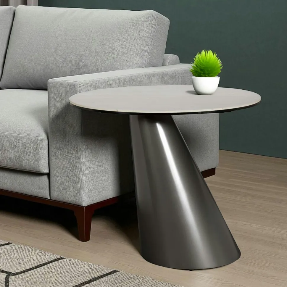Table à manger design en céramique blanche 240 cm GIULIA
