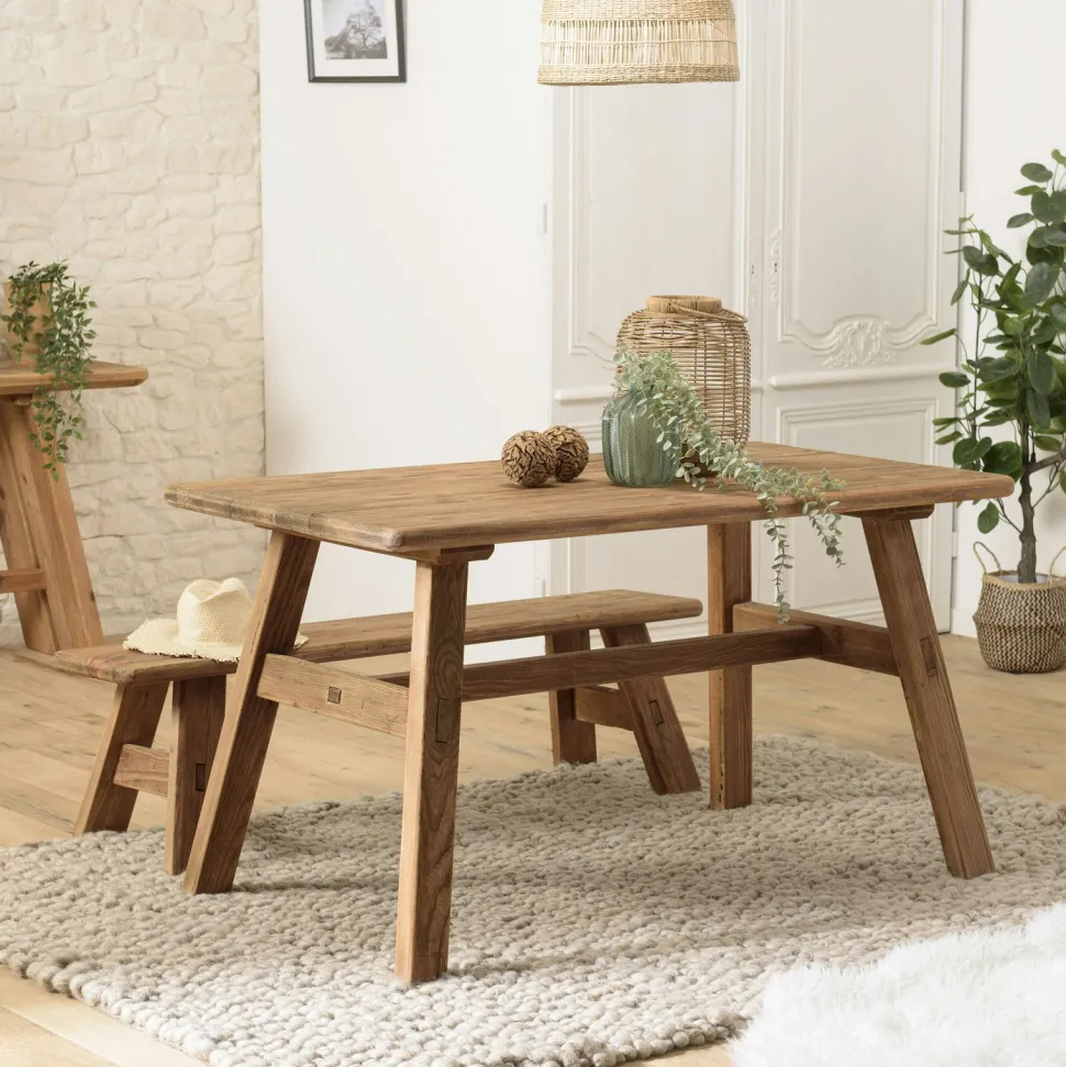 Table à manger en bois de pin recyclé 200 cm DENVER