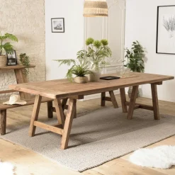 Table à manger en pin recyclé 270 cm DENVER
