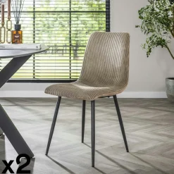 Table à manger extensible moderne 140-185 cm HOUSTON