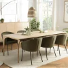 Table à manger extensible 240/292 cm chêne clair PANAMA