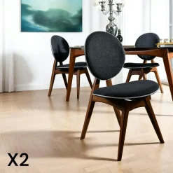 Table à manger vintage - bois brun, 160 cm DILI