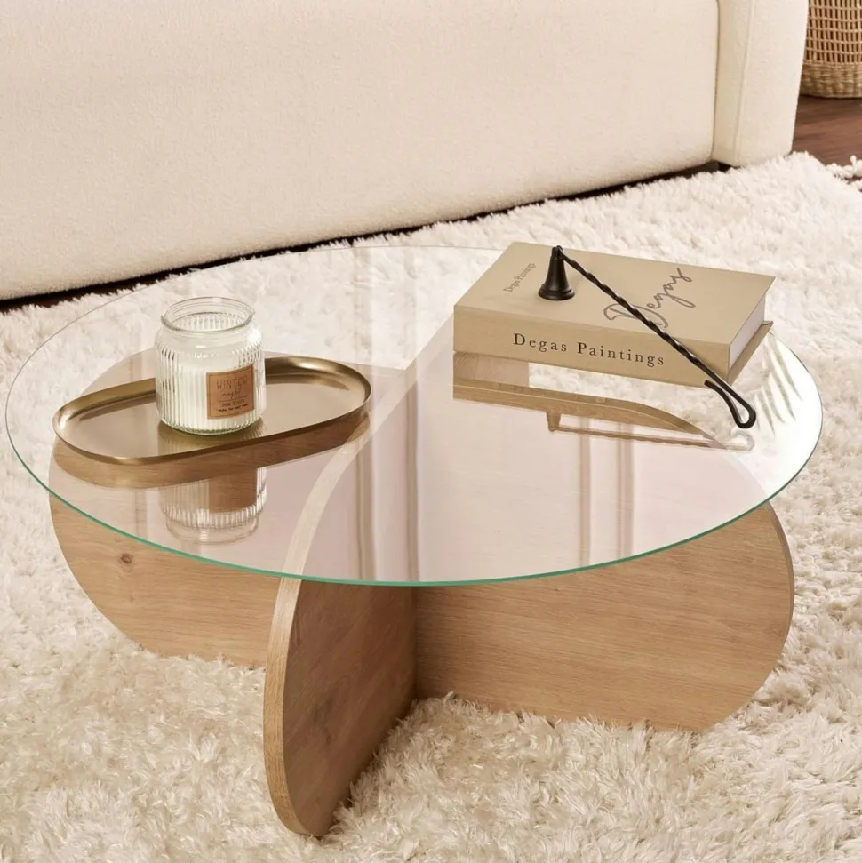 Table à manger vintage - bois brun, 160 cm DILI