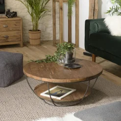 Table à rallonge en bois de chêne clair avec bordures naturelles 300 cm SAVONE