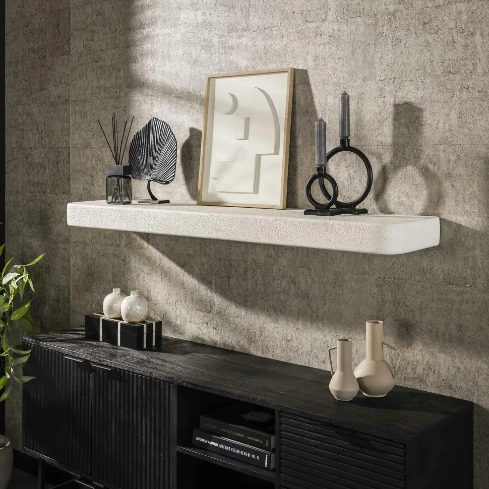 Table basse blanche en marbre composite forme triangle (lot de 2) TAJ