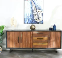Table basse bois recyclé de bateau PHOENIX