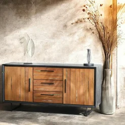 Table basse bois recyclé de bateau PHOENIX