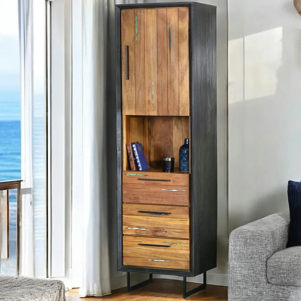 Table basse bois recyclé de bateau PHOENIX