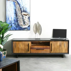 Table basse bois recyclé de bateau PHOENIX