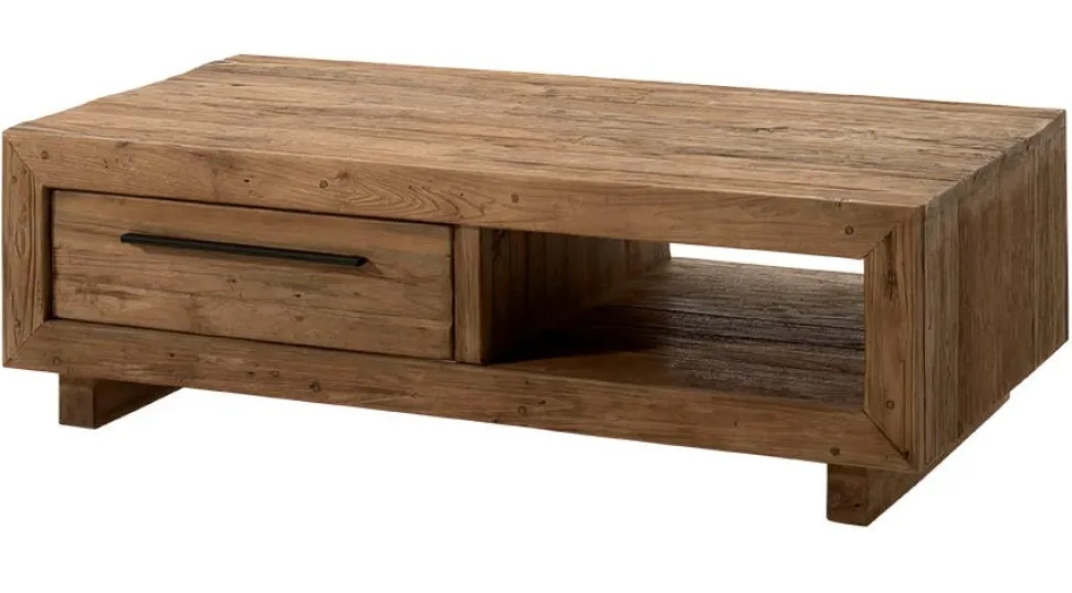 Table basse en teck recyclé naturel KERALA