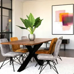 Table basse gigogne en céramique forme design (lot de 2 pièces) LOMBARDIE