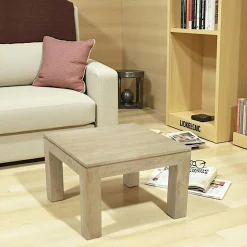 Table basse hévéa 60X60cm HELENA