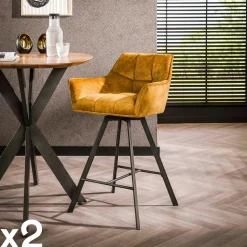 Table basse ronde effet bois blond ø80 cm MATERA