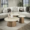 Table basse ronde en céramique (set de 3) ASCOLI
