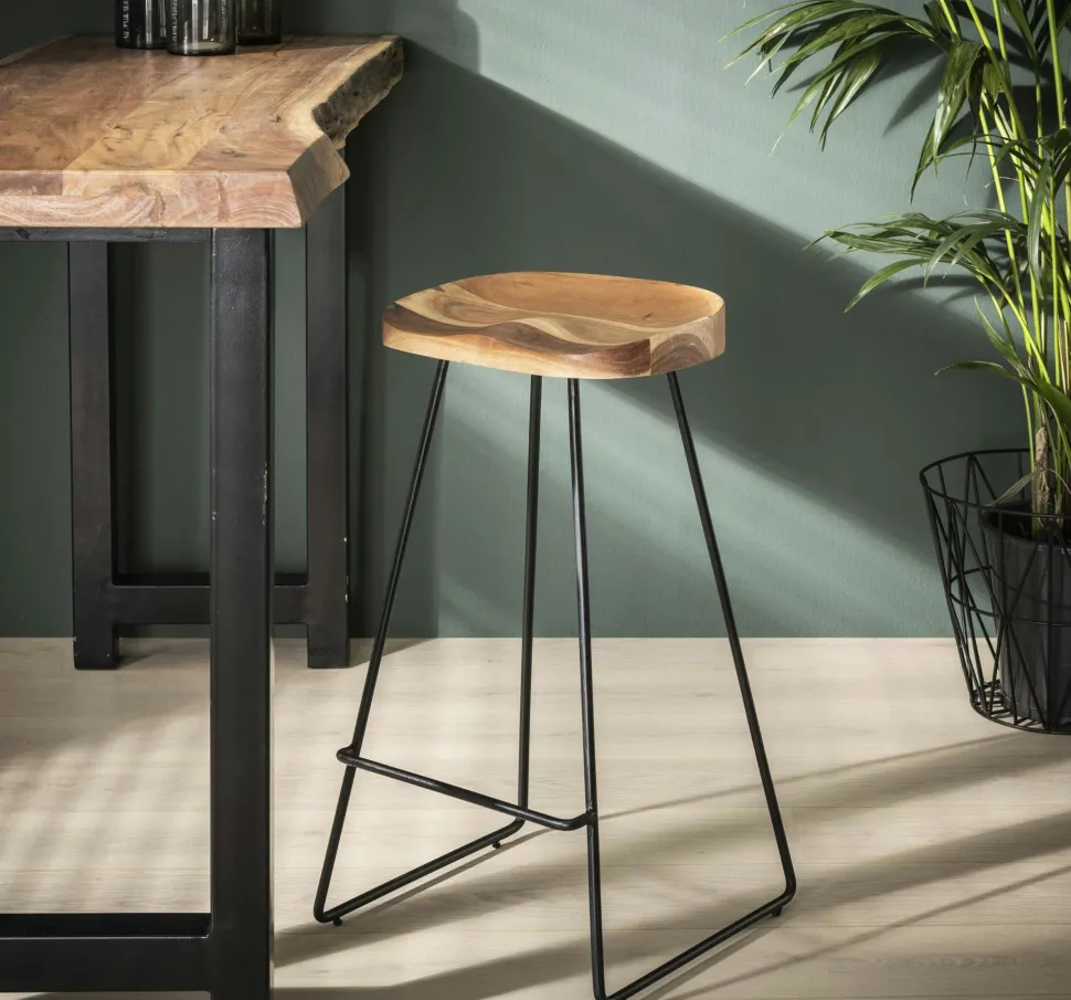 Table basse verre double plateau - effet chêne SALTA