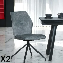 Table carrée extensible en chêne blanc 120 cm PALERME