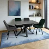 Table céramique extensible - terrazzo gris 120-180 cm VICO