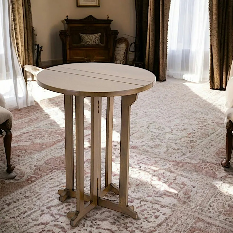 Table d'appoint / Table de repas pliable Hévéa D60x75cm TRADITION