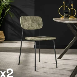 Table d'appoint forme galet effet chêne grisé (2 pièces) HELSINKI