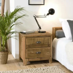 Table de chevet en bois recyclé BELFAST