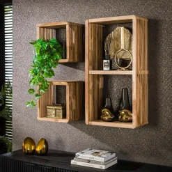 Table de chevet suspendue moderne en bois MELBOURNE
