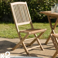 Table de jardin en Teck rectangle extensible 180/240cm SUMMER