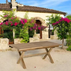 Table de Jardin extensible Teck 180/240x100x75cm SUMMER ref. 30020807
