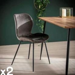 Table de salon gigogne à bords hauts en bois d'acacia (lot de 2) MELBOURNE