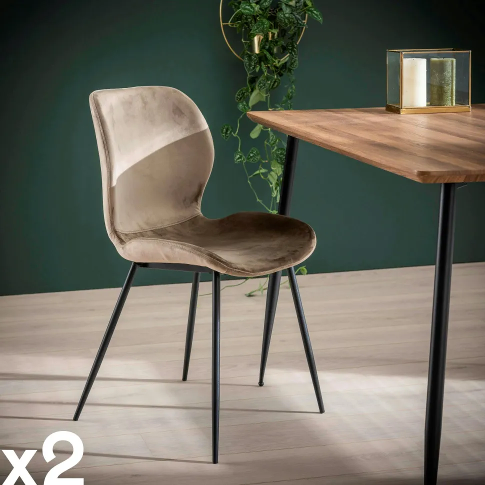 Table de salon gigogne à bords hauts en bois d'acacia (lot de 2) MELBOURNE