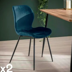 Table de salon gigogne à bords hauts en bois d'acacia (lot de 2) MELBOURNE