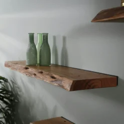 Table de salon gigogne à bords hauts en bois d'acacia (lot de 2) MELBOURNE