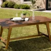Table d'extérieur en teck plateau extensible 180/240 cm MACAO
