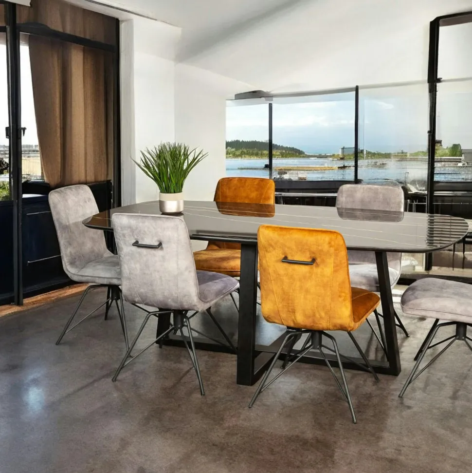 Table en céramique grise 240 cm FLORENCE