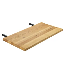 Table extensible en chêne blanc bords naturels 180 x 90 cm ETNA