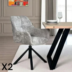Table extensible en chêne blanc avec bords naturels 200 cm PALERME