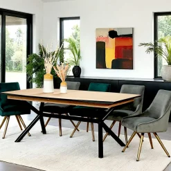 Table extensible en chêne blanc 200-290 cm ZONZA